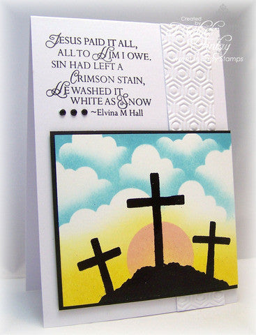 Jesus Paid It All Clear Stamp Set