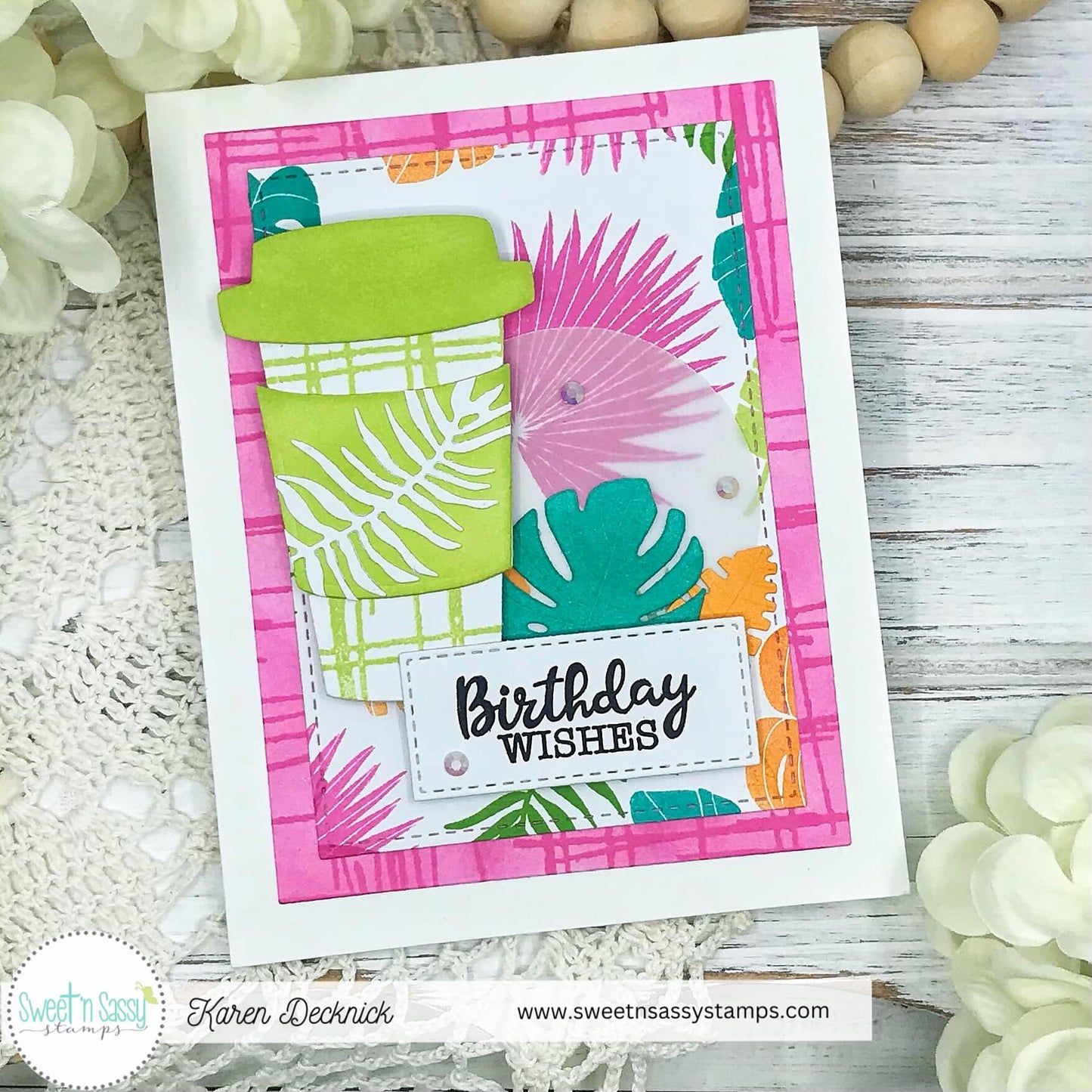 Tropical Foliage Silhouettes Clear Stamp Set