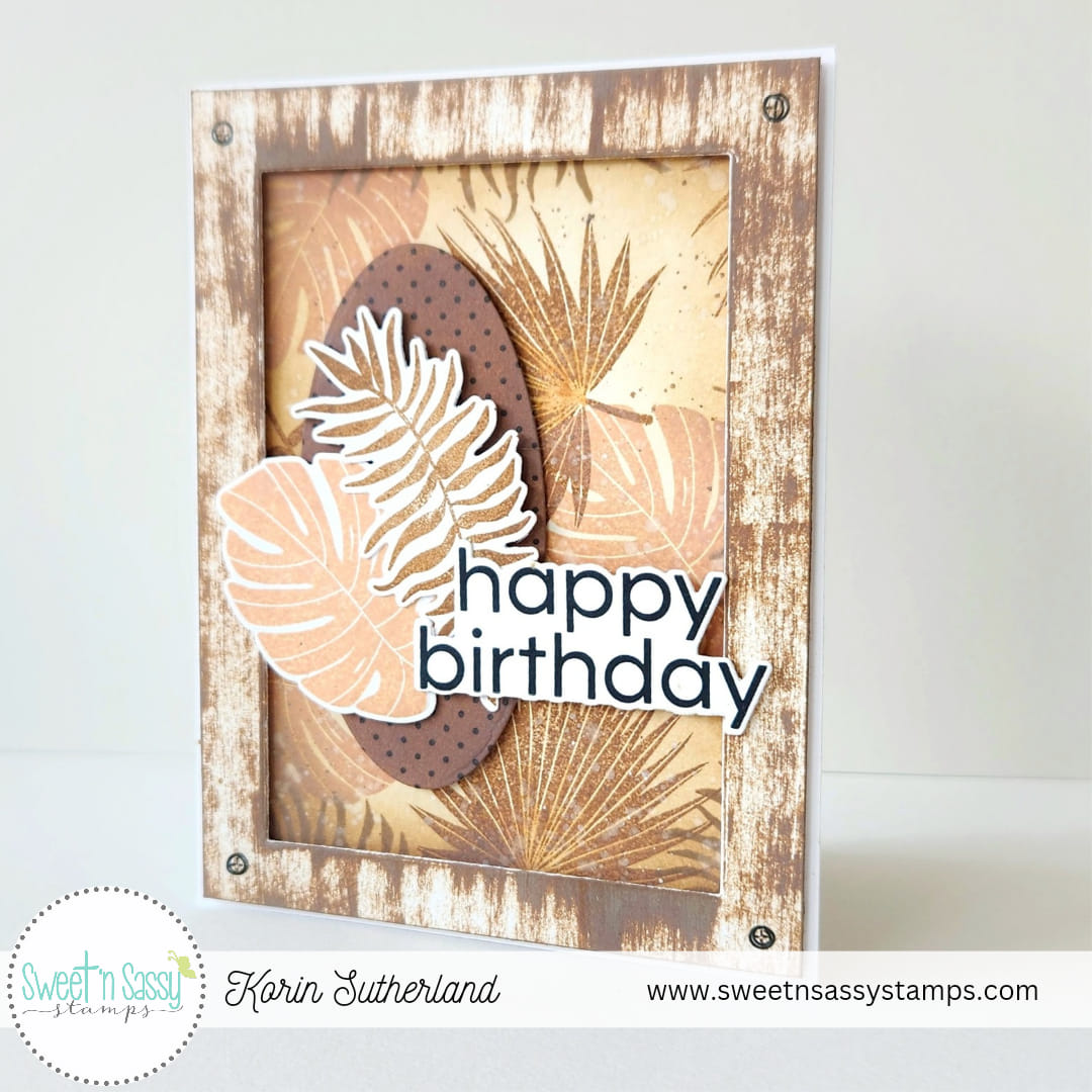 Tropical Foliage Silhouettes Stamp & Die Bundle