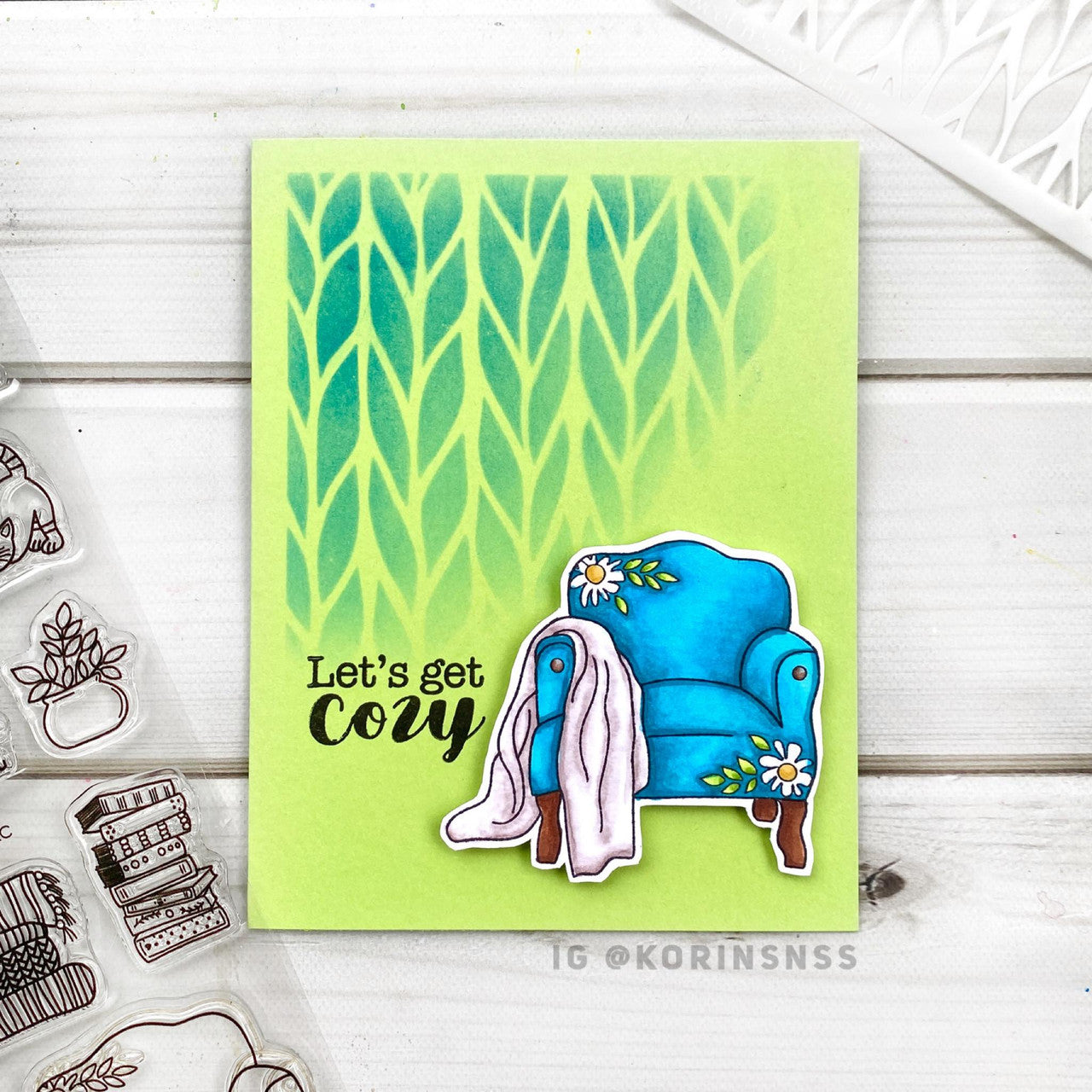 Let's Get Cozy Clear Stamp Set