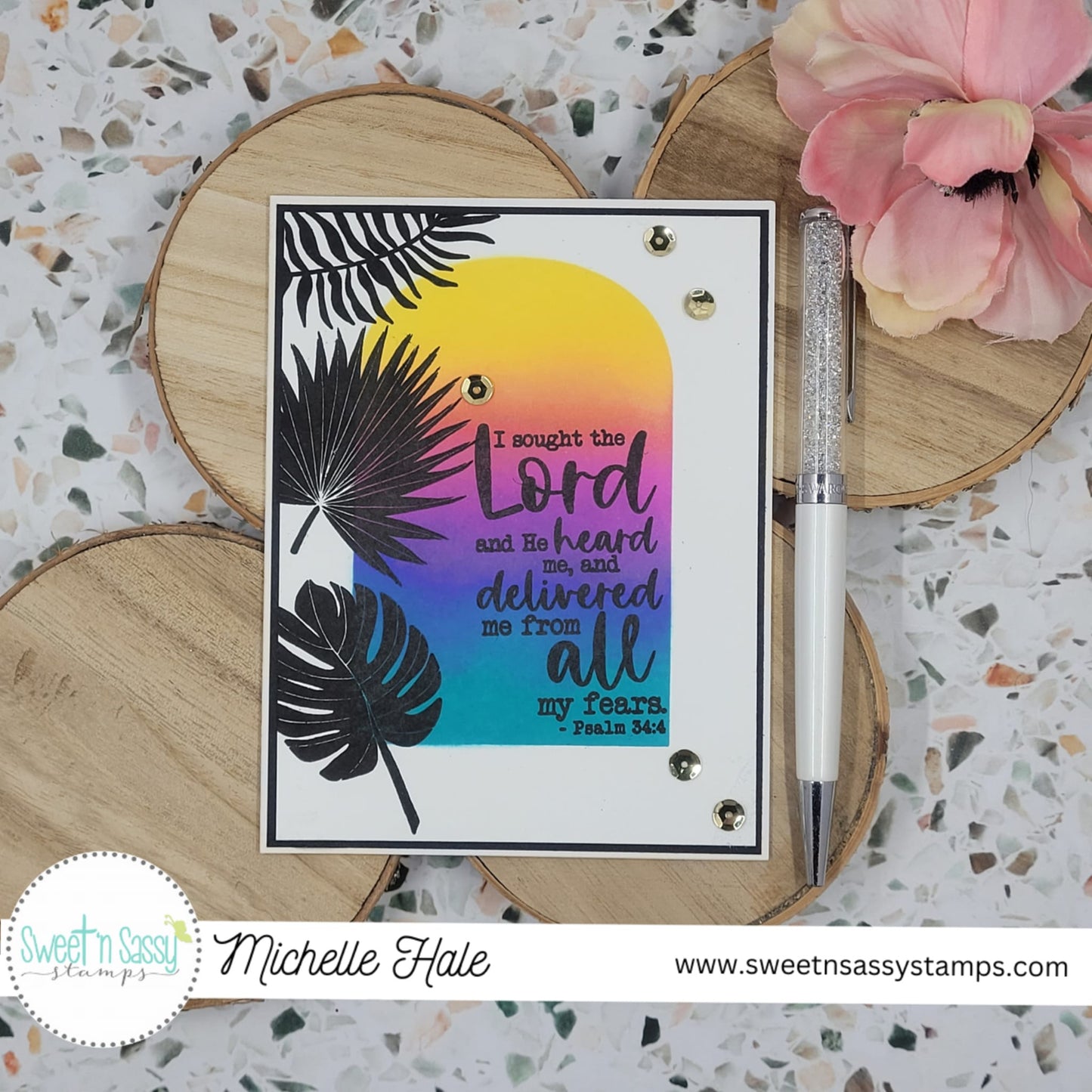 Tropical Foliage Silhouettes Clear Stamp Set