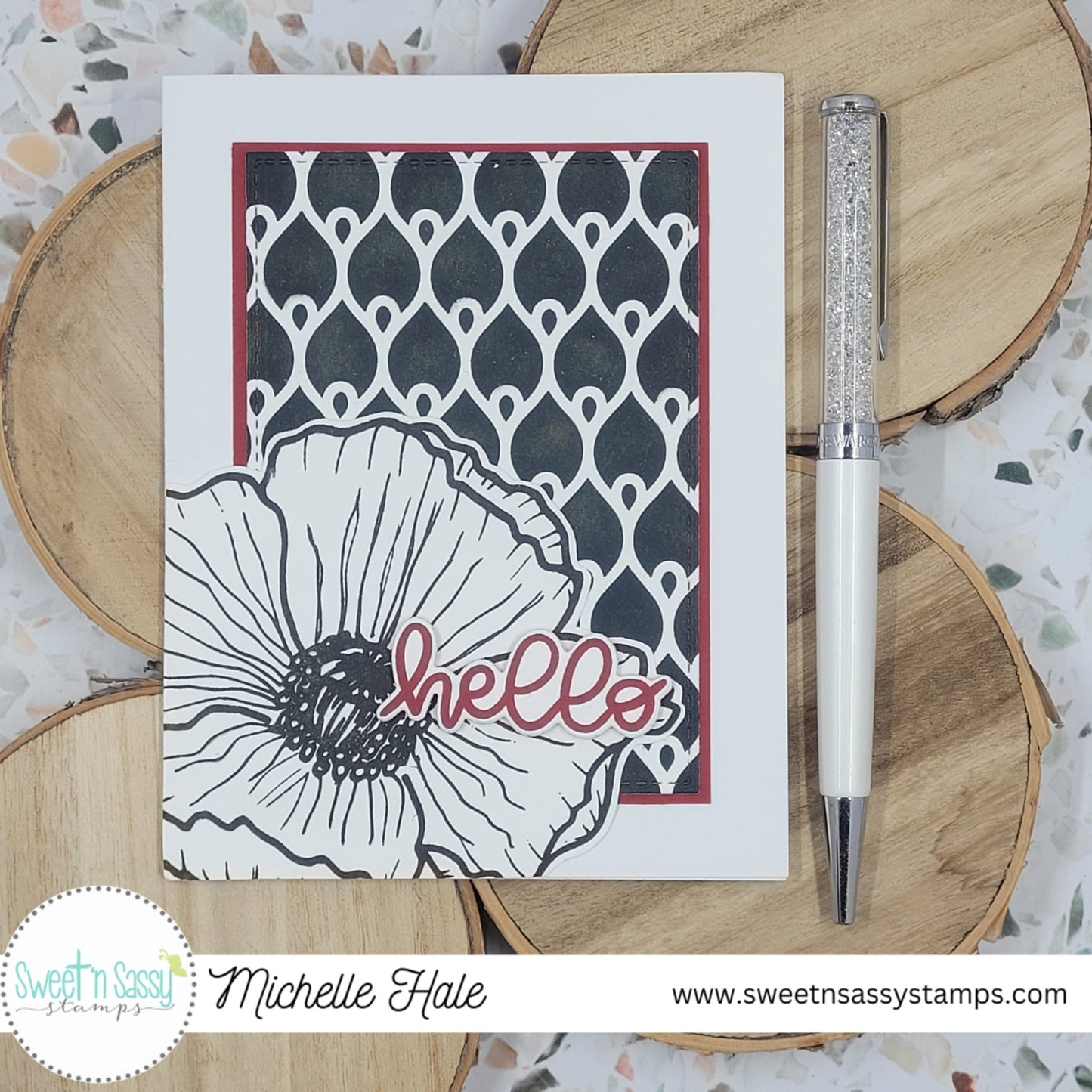 Poppy Background Clear Stamp