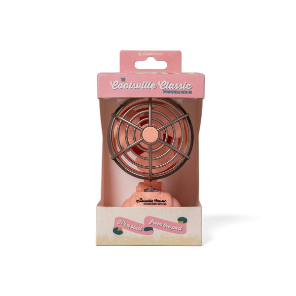 Retro Rechargeable Desk Craft Table Fan