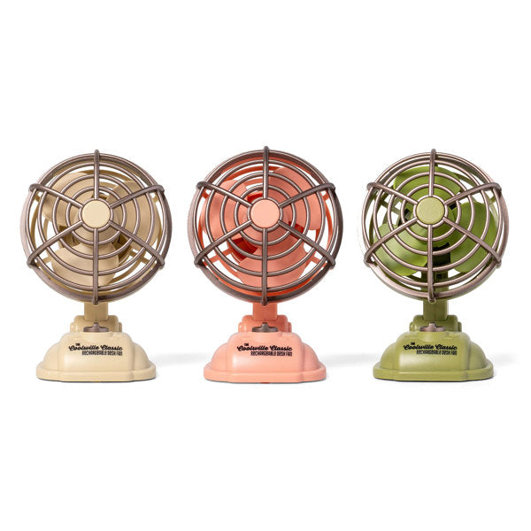Retro Rechargeable Desk Craft Table Fan