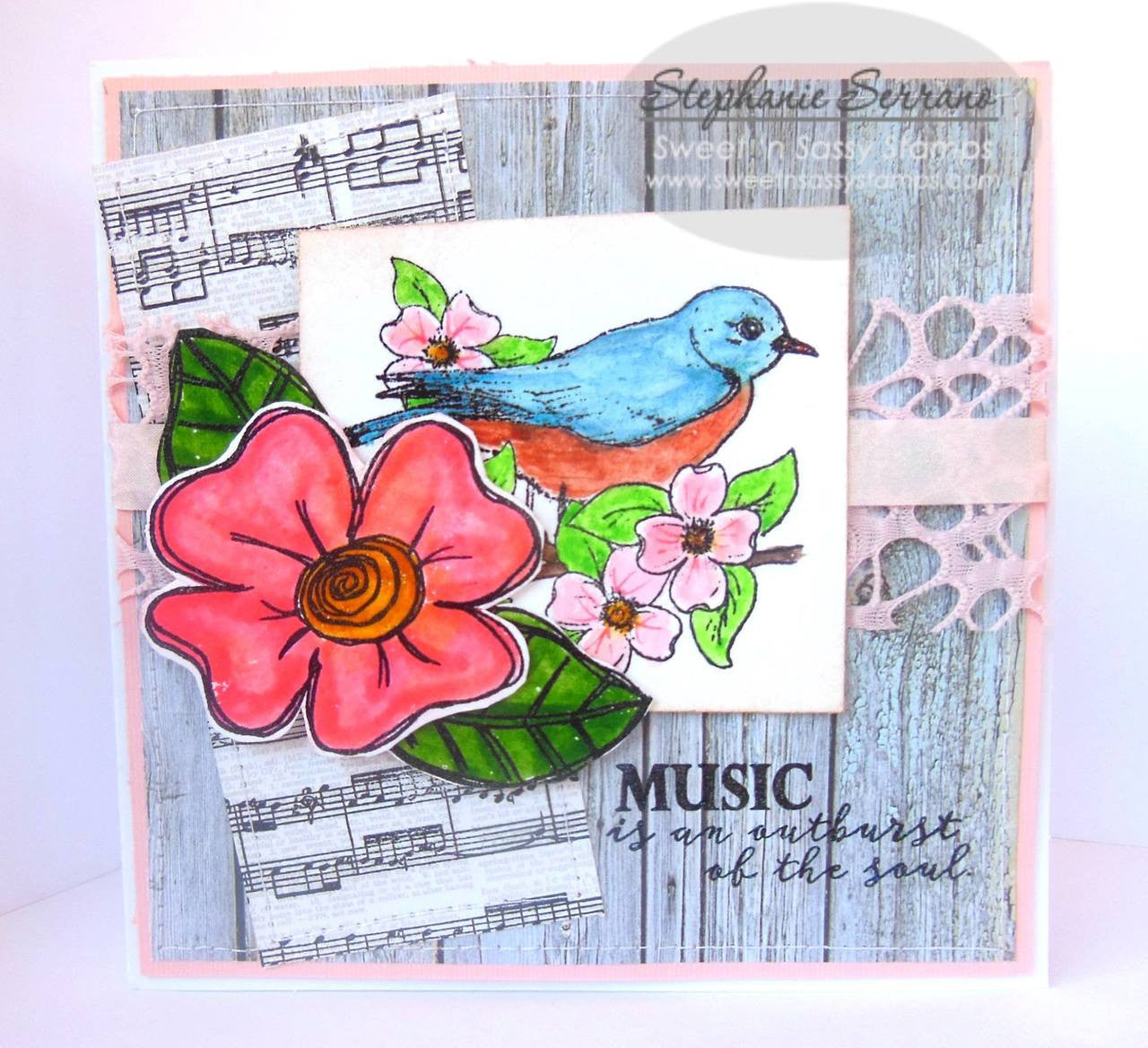 Scribble Flowers Clear Stamp & Die Bundle