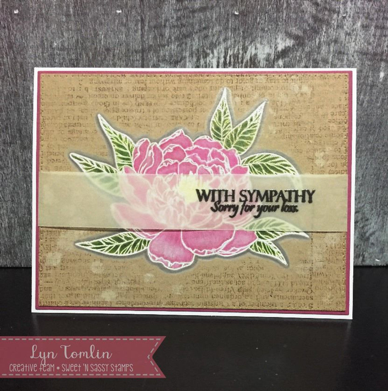 Peaceful Peonies Clear Stamp Set