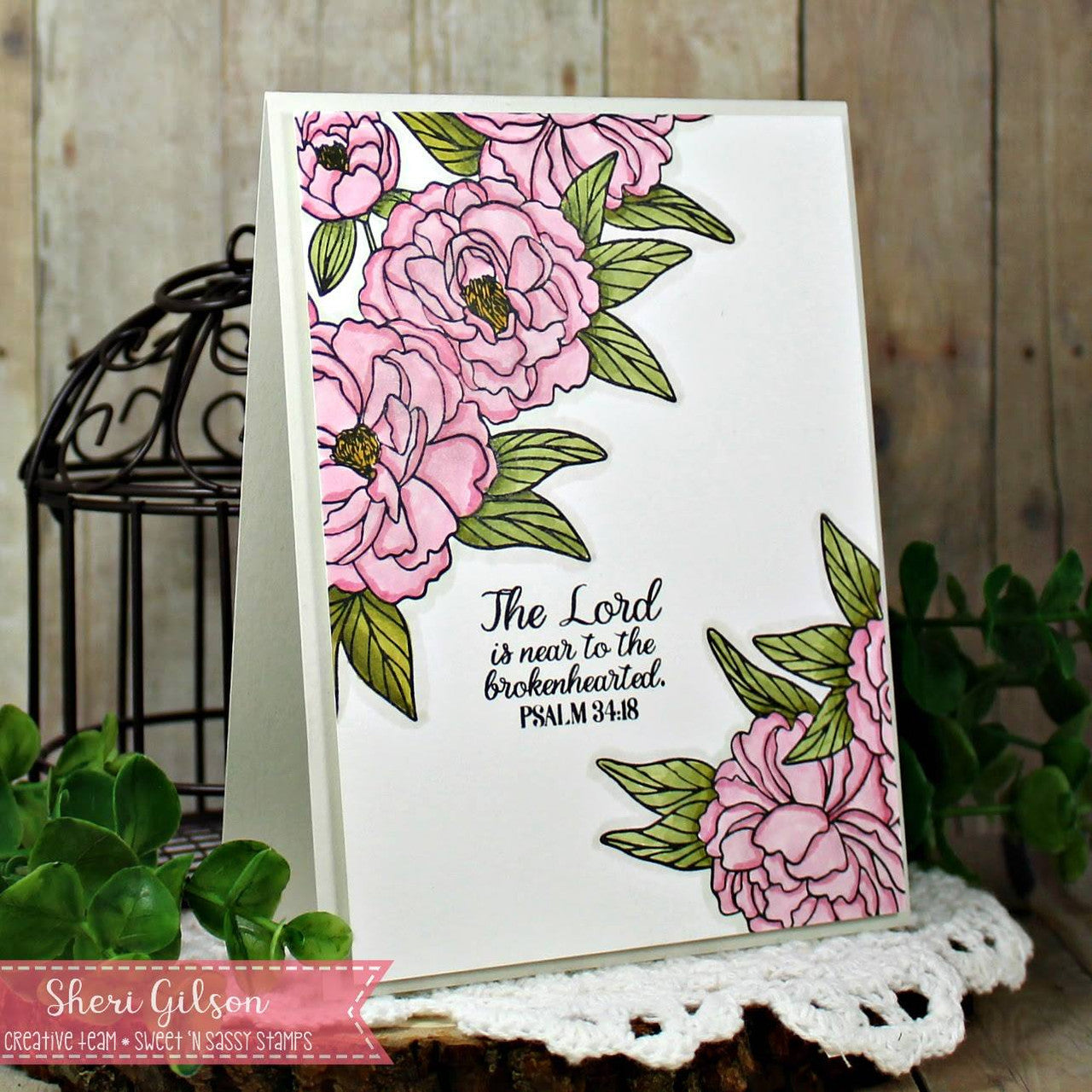 Peony Cluster Clear Stamp Set