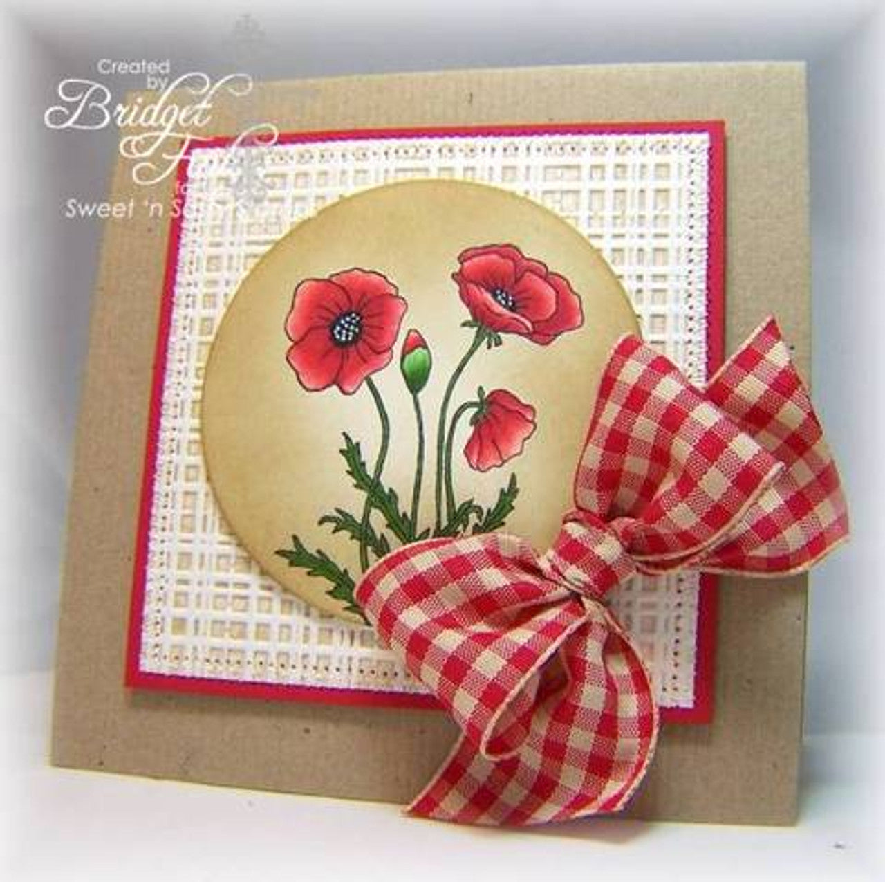 Poppies & Greetings Clear Stamp