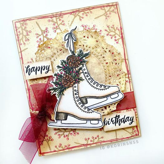 Script Sentiments Clear Stamp Set