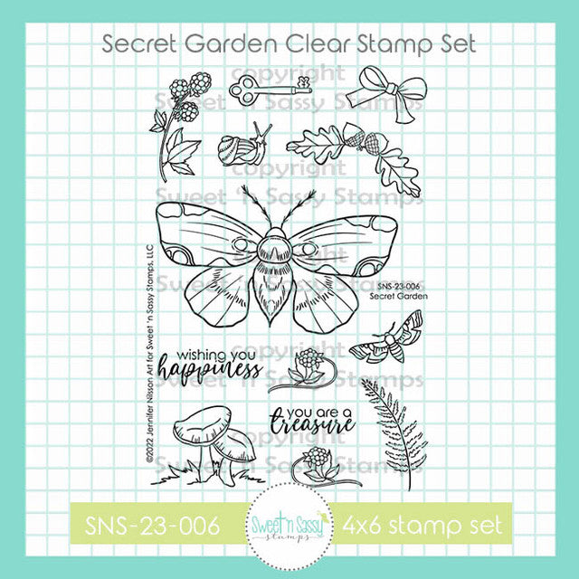 Secret Garden Clear Stamp Set