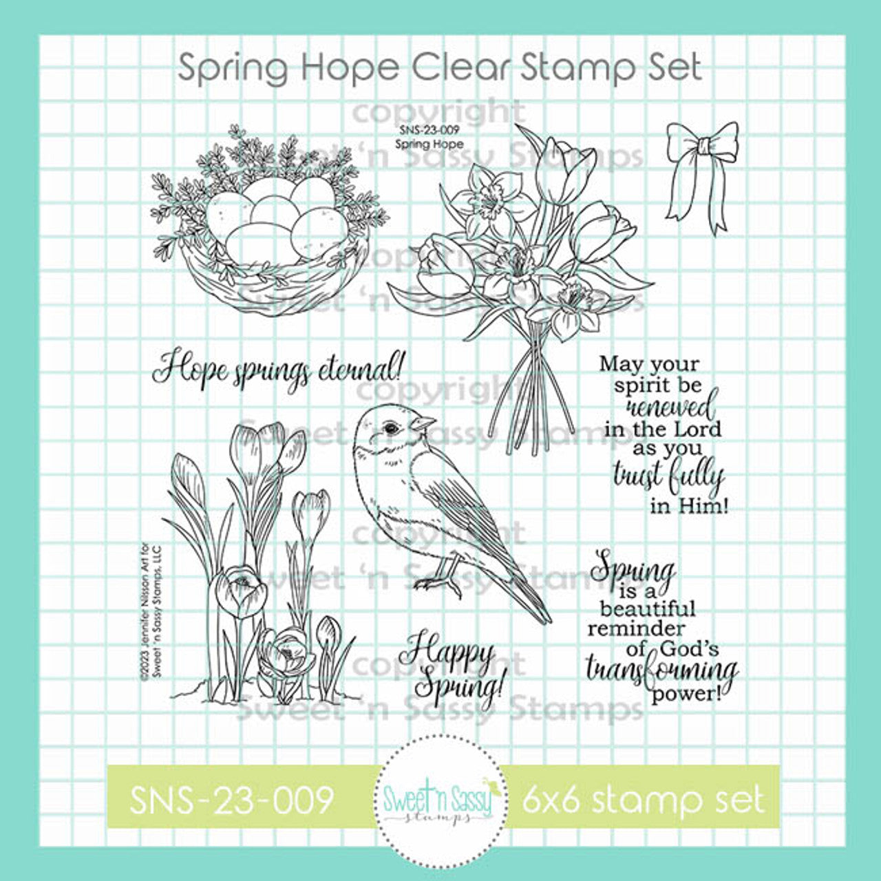 Spring Hope Clear Stamp Set – Creative Worship Stamps