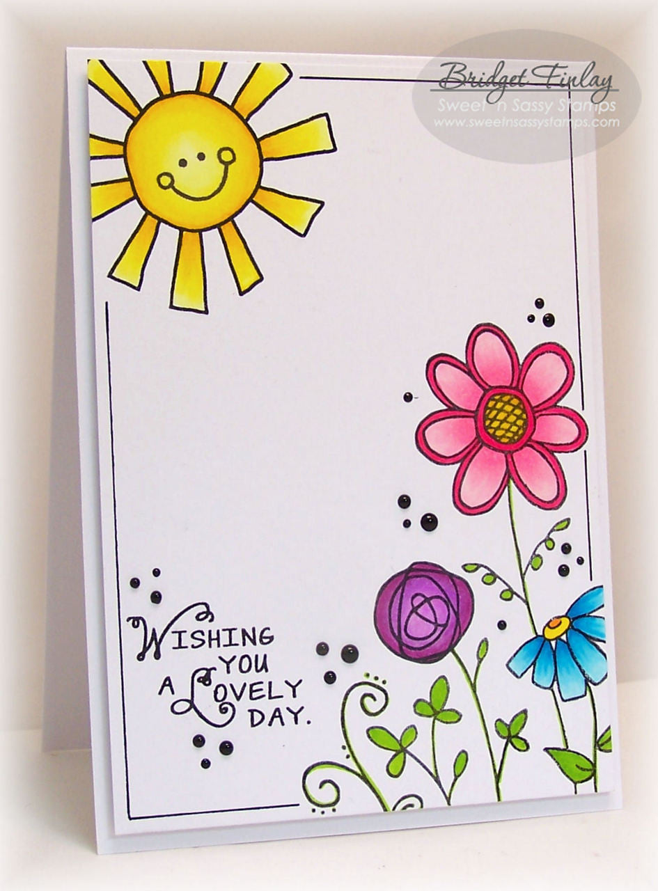 Sunshine & Flowers Clear Stamp Set